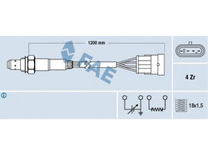 FAE 77221 lambda jutiklis 
 Išmetimo sistema -> Jutiklis/zondas
46523497, 60812802, 46408449, 46455518