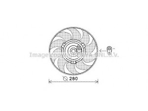 PRASCO VW7530 ventiliatorius, radiatoriaus 
 Aušinimo sistema -> Radiatoriaus ventiliatorius
701959455F, 701959455J