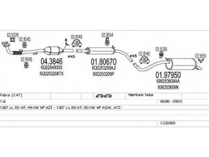 MTS C320006004762 išmetimo sistema 
 Išmetimo sistema -> Išmetimo sistema, visa