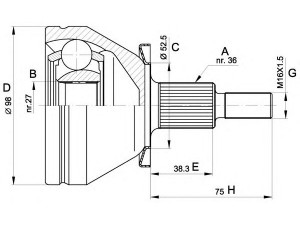 OPEN PARTS CVJ5435.10 jungčių komplektas, kardaninis velenas 
 Ratų pavara -> Sujungimai/komplektas
6Q0498099F, 6Q0498099F