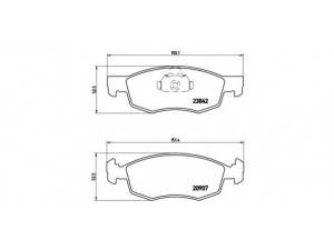 BREMBO P 23 118 stabdžių trinkelių rinkinys, diskinis stabdys 
 Techninės priežiūros dalys -> Papildomas remontas
71770964, 77362205, 77363496, 9948870