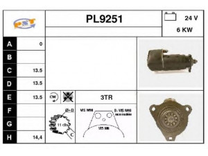 SNRA PL9251 starteris