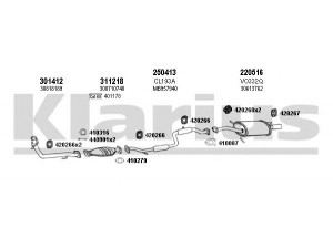 KLARIUS 960245E išmetimo sistema 
 Išmetimo sistema -> Išmetimo sistema, visa
