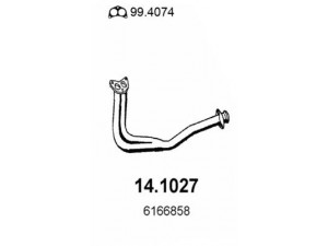ASSO 14.1027 išleidimo kolektorius 
 Išmetimo sistema -> Išmetimo vamzdžiai
6166858
