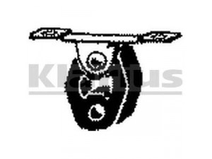 KLARIUS 420408 laikantysis rėmas, duslintuvas
6Q0253144G, 6Q0253144G, 6Q0253144G
