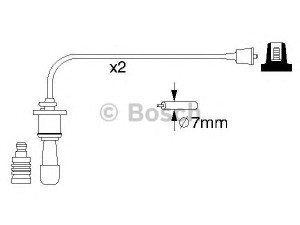 BOSCH 0 986 356 991 uždegimo laido komplektas 
 Kibirkšties / kaitinamasis uždegimas -> Uždegimo laidai/jungtys
27401 38020, 27501 38B00, 27501 38B00