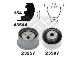 MAPCO 23544 paskirstymo diržo komplektas 
 Techninės priežiūros dalys -> Papildomas remontas
274550