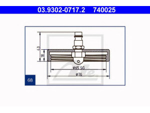 ATE 03.9302-0717.2 alsuoklio vamzdelis
