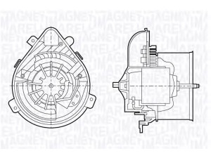 MAGNETI MARELLI 069412695010 vidaus pūtiklis 
 Šildymas / vėdinimas -> Orpūtė/dalys
6441.E2, 6441E2, 6441E2, 9566944380