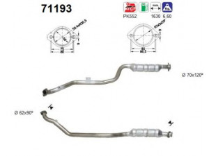 AS 71193 katalizatoriaus keitiklis 
 Išmetimo sistema -> Katalizatoriaus keitiklis
2104904019