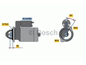 BOSCH 0 001 107 540 starteris 
 Elektros įranga -> Starterio sistema -> Starteris
005 151 39 01, A 005 151 39 01