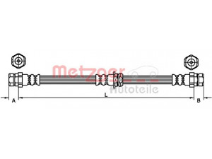 METZGER 4110119 stabdžių žarnelė 
 Stabdžių sistema -> Stabdžių žarnelės
1K0611701J, 1K0611701N, 1Q0611701E