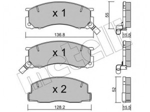 METELLI 22-0281-0 stabdžių trinkelių rinkinys, diskinis stabdys 
 Techninės priežiūros dalys -> Papildomas remontas
04465-28170, 04491-28220, 04491-28221