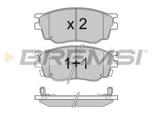 BREMSI BP3092 stabdžių trinkelių rinkinys, diskinis stabdys 
 Techninės priežiūros dalys -> Papildomas remontas
G2YD-33-23Z, G2YD3323Z, GJYA-33-23ZA