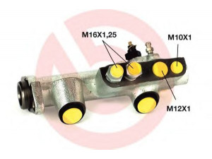 BREMBO M 68 060 pagrindinis cilindras, stabdžiai 
 Stabdžių sistema -> Pagrindinis stabdžių cilindras
7700617297, 7700618662, 7701349537