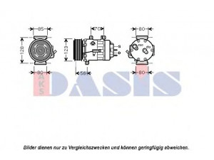 AKS DASIS 850427N kompresorius, oro kondicionierius 
 Oro kondicionavimas -> Kompresorius/dalys
6453PE, 9647213380
