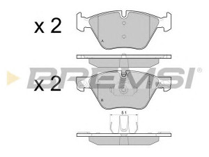 BREMSI BP3447 stabdžių trinkelių rinkinys, diskinis stabdys
34116775310, 34116796844, 34116798190