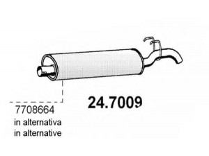 ASSO 24.7009 galinis duslintuvas 
 Išmetimo sistema -> Duslintuvas
NA