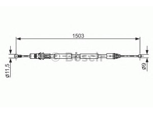 BOSCH 1 987 477 137 trosas, stovėjimo stabdys 
 Stabdžių sistema -> Valdymo svirtys/trosai
36531 00QAC, 4408734, 4411413, 91168672