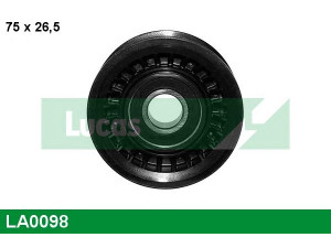 LUCAS ENGINE DRIVE LA0098 kreipiantysis skriemulys, V formos rumbuotas diržas 
 Diržinė pavara -> V formos rumbuotas diržas/komplektas -> Laisvasis/kreipiamasis skriemulys