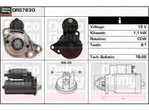DELCO REMY DRS7830 starteris 
 Elektros įranga -> Starterio sistema -> Starteris
020911023F, 020911023FX