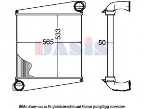 AKS DASIS 287009N tarpinis suslėgto oro aušintuvas, kompresorius 
 Variklis -> Oro tiekimas -> Įkrovos agregatas (turbo/superįkrova) -> Tarpinis suslėgto oro aušintuvas
8113536