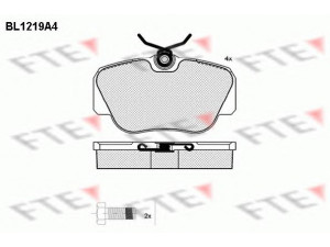 FTE BL1219A4 stabdžių trinkelių rinkinys, diskinis stabdys 
 Techninės priežiūros dalys -> Papildomas remontas
000 420 89 20, 000 420 91 20, 000 429 91 20