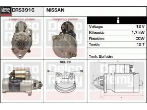 DELCO REMY DRS3916 starteris 
 Elektros įranga -> Starterio sistema -> Starteris
M8T71471, M8T71471ZE, 23300-8H801