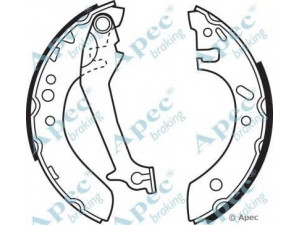 APEC braking SHU536 stabdžių trinkelė 
 Stabdžių sistema -> Būgninis stabdys -> Stabdžių įdėklas/ trinkelė
1005968, 1041906, 1065033