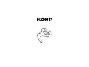 VENEPORTE FD30617 galinis duslintuvas 
 Išmetimo sistema -> Duslintuvas
1011112, 1113603, 1465137, 6921658