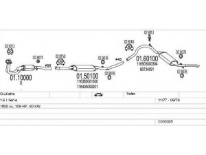 MTS C010335007269 išmetimo sistema 
 Išmetimo sistema -> Išmetimo sistema, visa