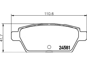 COBREQ N-186 stabdžių trinkelių rinkinys, diskinis stabdys 
 Techninės priežiūros dalys -> Papildomas remontas
6E5Z2200B, 6E5Z2200B, 9E5Z2200A