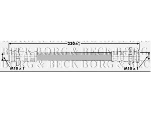 BORG & BECK BBH6883 stabdžių žarnelė 
 Stabdžių sistema -> Stabdžių žarnelės
46214-5F000, 462145F000, 462145F001