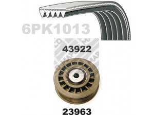MAPCO 23937 V formos rumbuotas diržas, komplektas 
 Techninės priežiūros dalys -> Techninės priežiūros intervalai
