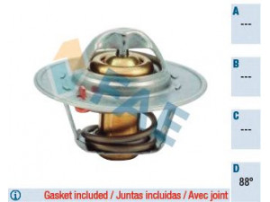 FAE 5308388 termostatas, aušinimo skystis 
 Aušinimo sistema -> Termostatas/tarpiklis -> Thermostat
21200-99B12, 21200-99B13, 21200-P6500