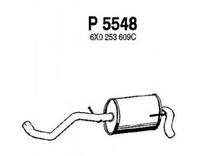 FENNO P5548 galinis duslintuvas 
 Išmetimo sistema -> Duslintuvas
6X0253609C, 6X0253609C
