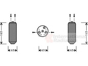 VAN WEZEL 2500D103 džiovintuvas, oro kondicionierius 
 Oro kondicionavimas -> Džiovintuvas
80351-S04-003, 80351-S04-901, 80351S04003