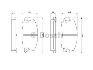BOSCH 0 986 463 490 stabdžių trinkelių rinkinys, diskinis stabdys 
 Techninės priežiūros dalys -> Papildomas remontas
60 25 071 055, 60 25 071 056, 60 25 170 585