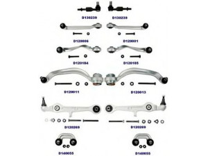 DENCKERMANN D200002 pakabos komplektas 
 Ašies montavimas/vairavimo mechanizmas/ratai -> Valdymo svirtis/pasukamosios svirties sujungimas -> Vairo trauklės (valdymo svirtis, išilginis balansyras, diago
8E0 498 998 S1