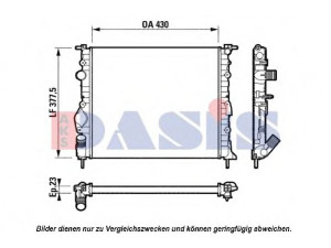 AKS DASIS 181700N radiatorius, variklio aušinimas
8200049077
