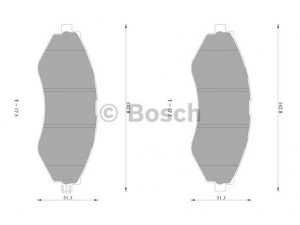 BOSCH 0 986 AB1 433 stabdžių trinkelių rinkinys, diskinis stabdys 
 Techninės priežiūros dalys -> Papildomas remontas
96405129, 96391891, 96405129, 96449288