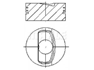 MAHLE ORIGINAL SS0250200 stūmoklis