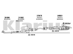 KLARIUS 120380E išmetimo sistema 
 Išmetimo sistema -> Išmetimo sistema, visa