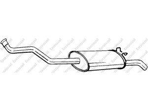 BOSAL 278-221 galinis duslintuvas 
 Išmetimo sistema -> Duslintuvas
77.00.787.218, 77.00.787.329, 77.00.787.552
