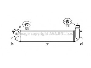AVA QUALITY COOLING RT4462 tarpinis suslėgto oro aušintuvas, kompresorius 
 Variklis -> Oro tiekimas -> Įkrovos agregatas (turbo/superįkrova) -> Tarpinis suslėgto oro aušintuvas
144610001N