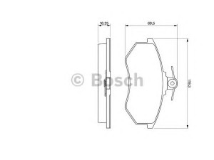 BOSCH 0 986 466 698 stabdžių trinkelių rinkinys, diskinis stabdys 
 Techninės priežiūros dalys -> Papildomas remontas
853 698 151 A, 853 698 151 A