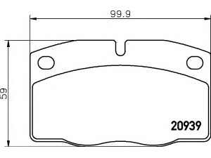 HELLA 8DB 355 007-251 stabdžių trinkelių rinkinys, diskinis stabdys 
 Techninės priežiūros dalys -> Papildomas remontas
90398759, 1605463, 1605485, 1605496