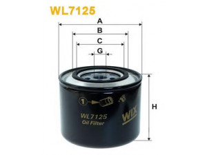 WIX FILTERS WL7125 alyvos filtras 
 Techninės priežiūros dalys -> Techninės priežiūros intervalai
OK114, OK121, 105550603000, 10555060300003