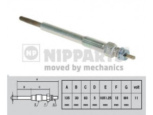 NIPPARTS J5710502 kaitinimo žvakė 
 Kibirkšties / kaitinamasis uždegimas -> Kaitinimo kaištis
36710-2A100, 36710-2A200