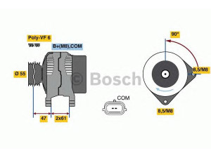 BOSCH 0 986 080 710 kintamosios srovės generatorius 
 Elektros įranga -> Kint. sr. generatorius/dalys -> Kintamosios srovės generatorius
82 00 410 681, 82 00 667 614, 82 00 772 726